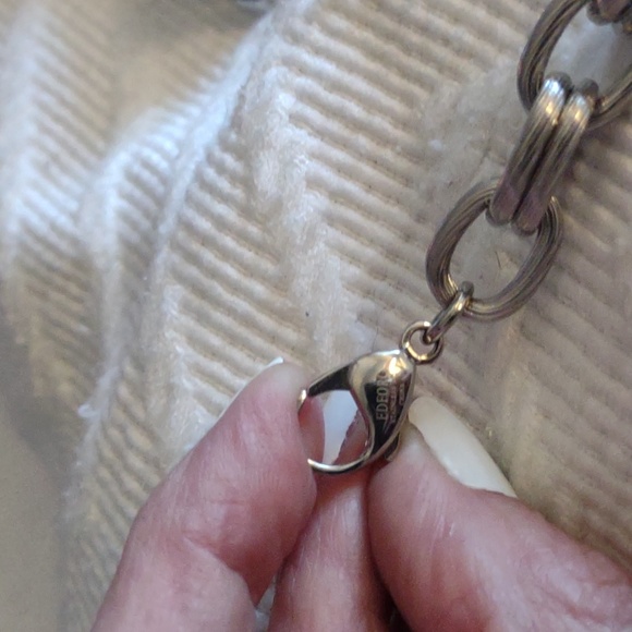 Edforce Stainless Steel Chunky Rope Chain Link Bracelet. 7 5/8 length - Picture 7 of 7